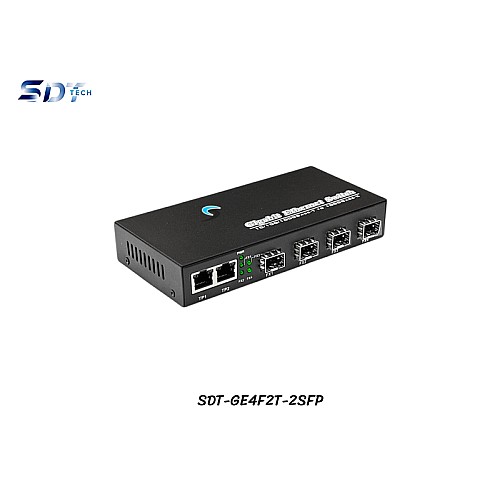 Gigabit Fiber SFP Switch 4 Port + 2GE