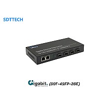 Gigabit FIBER SFP Switch 4 Port + 2 Gigabit Uplink