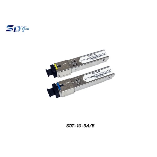 1.25G SFP SM SC BIDI DDM 3KM รุ่น SDT-1G-3AB