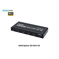 HDMI Splitter 4K@60Hz เข้า 1 ออก 4 เวอร์ชั่น 2.0