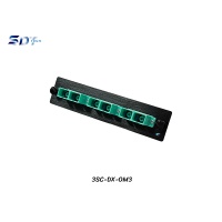 SNAP-IN Aluminum Plate 3SC Aqua OM3 Duplex