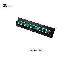 SNAP-IN Aluminum Plate 3SC Aqua OM3 Duplex