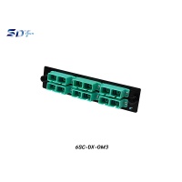 SNAP-IN Aluminum Plate 6SC Aqua OM3 Duplex