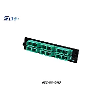 SNAP-IN Aluminum Plate 6SC Aqua OM3 Duplex
