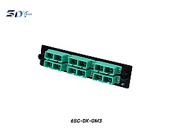 SNAP-IN Aluminum Plate 6SC Aqua OM3 Duplex
