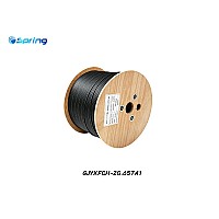 Spring สายไฟเบอร์ออฟติก SM 2C FRP, LSZH Flat Type (1KM)