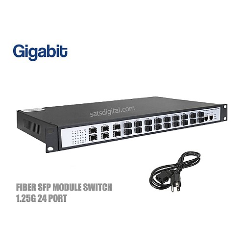 1.25G Fiber Switch SFP 24 Port + 2GE