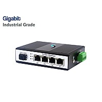 Gigabit Industrial Switch HUB 4 LAN + 1SFP