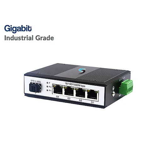 Gigabit Industrial Switch 4 Port + 1SFP Port