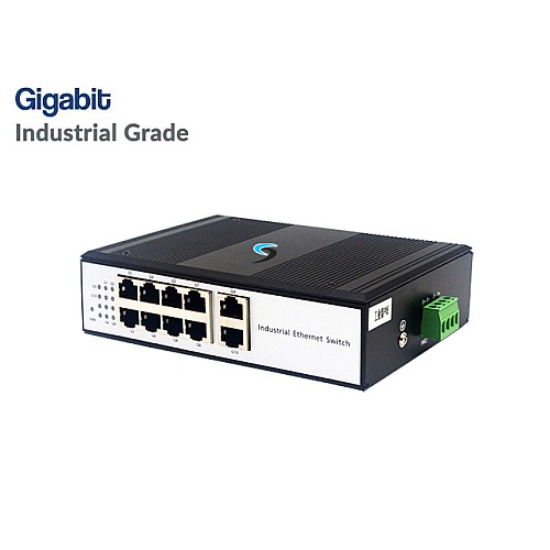 Gigabit Industrial Switch HUB 10 LAN 