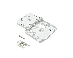 กล่องพักสายไฟเบอร์ออฟติก 1 Core Indoor (มีฝาปิด)