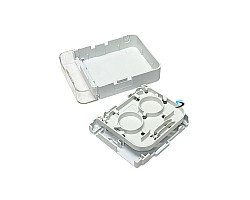 กล่องพักสายไฟเบอร์ออฟติก 2 Core Indoor (มีฝาปิด)
