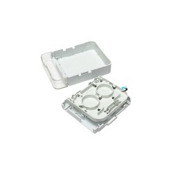 กล่องพักสายไฟเบอร์ออฟติก 2 Core Indoor (มีฝาปิด) กล่องพักสายไฟเบอร์ออฟติก 2 Core Indoor (มีฝาปิด)