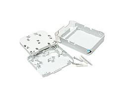 กล่องพักสายไฟเบอร์ออฟติก 2 Core Indoor (มีฝาปิด)