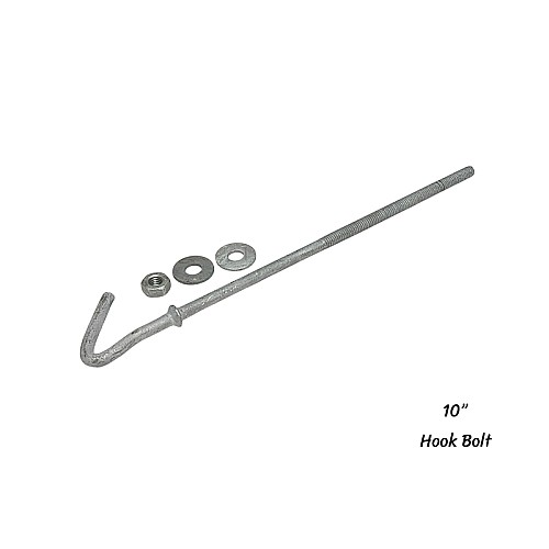ฮุกโบลท์ (hook Bolt) ขนาด 3/8″ ความยาว 10 นิ้ว