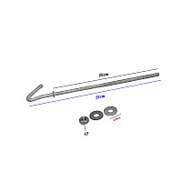 ฮุกโบลท์ (hook Bolt) ขนาด 3/8″ ความยาว 10 นิ้ว