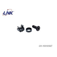 LINK น็อตยึดอุปกรณ์ตู้แร็คสีดำ รุ่น CH-10010SET (10pcs)