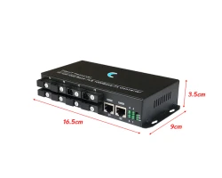 Gigabit Fiber Switch SC (B) 8 Port BIDI 3KM + 2GE