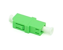 ตัวต่อหัวไฟเบอร์ LC-LC (APC) SX SM GREEN