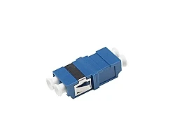 ตัวต่อหัวไฟเบอร์ LC-LC (UPC) DX SM BLUE