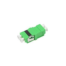 ตัวต่อหัวไฟเบอร์ LC-LC (APC) DX SM GREEN