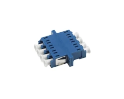 ตัวต่อหัวไฟเบอร์ LC-LC (UPC) Quad SM BLUE