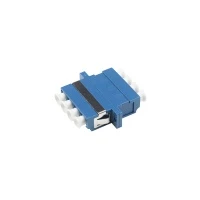 ตัวต่อหัวไฟเบอร์ LC-LC (UPC) Quad SM BLUE