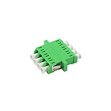 ตัวต่อหัวไฟเบอร์ LC-LC (APC) Quad SM GREEN