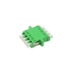 ตัวต่อหัวไฟเบอร์ LC-LC (APC) Quad SM GREEN