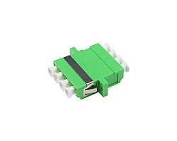 ตัวต่อหัวไฟเบอร์ LC-LC (APC) Quad SM GREEN