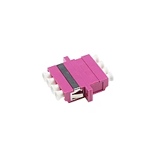 ตัวต่อหัวไฟเบอร์ LC-LC (UPC) Quad MM OM4