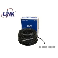 สายนำสัญญาณ RG6 LINK รุ่น CB-0106A-1 สีดำ (100M)