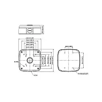 Dahua กล่องพักสายกันน้ำ IP66 รุ่น DH-PFA121