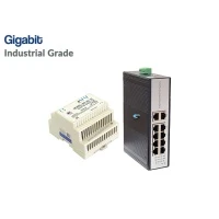 Gigabit Industrial Switch 10 Port + IND Power