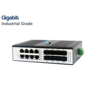 Gigabit Industrial Switch 8 Port Uplink 8 Port (SFP)