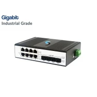Gigabit Industrial Switch 8 Port Uplink 4 Port (SFP)
