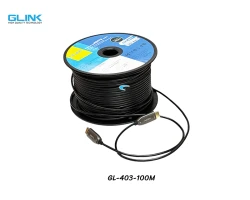 สาย HDMI ไฟเบอร์ออฟติก GLINK 4K@60Hz ยาว 100 เมตร