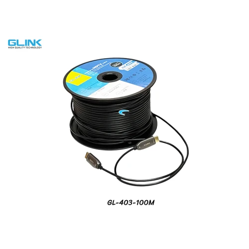 สาย HDMI ไฟเบอร์ออฟติก GLINK 4K@60Hz ยาว 100 เมตร