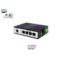 Industrial PoE Switch 4 Port 10/100 + 1 LAN Uplink