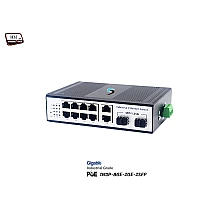 Gigabit Industrial PoE 8 Port + 2GE + 2SFP Uplink
