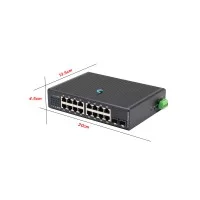 L2 Managed Gigabit IND PoE 16 Port + Uplink 2SFP
