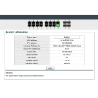 L2 Managed Gigabit IND PoE 16 Port + Uplink 2SFP
