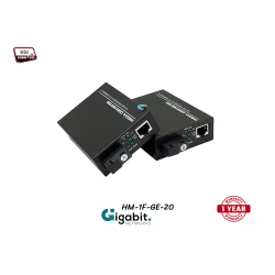 Gigabit Media SM BIDI 20KM รุ่น HM-1F-GE-20