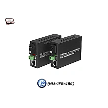 Media Converter 10/100 SM BIDI 20KM + 1RS485