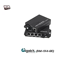 Gigabit Media Converter 1X4 Port SM BIDI 3KM