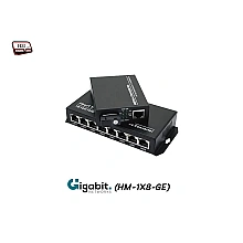 Gigabit Media Converter 1X8 Port SM BIDI 3KM