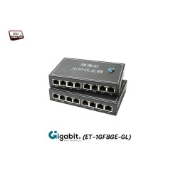 Gigabit Media Converter IN8 OUT8 VLAN Point To Point