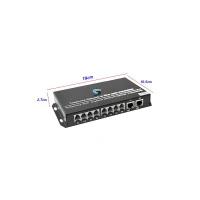 PCM Voice 8 Channel + 2 LAN /100 To Fiber Converter