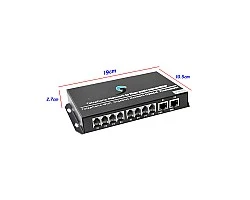 PCM Voice 4 Phone + 2 LAN 10/100 To Fiber Optic