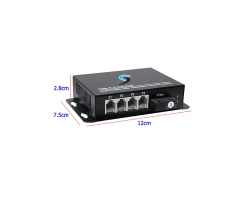PCM Voice 4 Phone To Fiber Optic